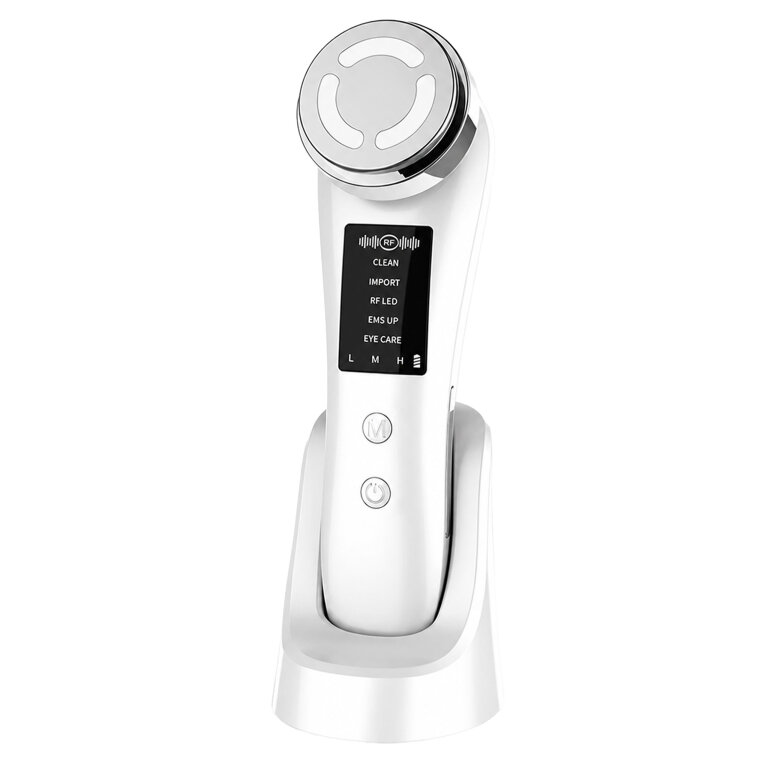 Masażer EMS do Twarzy Lifting Odmładzanie Mezoterapia Bezigłowa 5w1 Led (3)