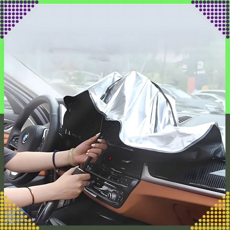 Roleta Parasol Osłona UV do Samochodu Przeciwsłoneczna na Szybę Auta Duża 65x125 (5)