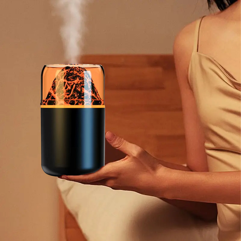 Nawilżacz Powietrza Dyfuzor Zapachowy Led Aromaterapia Efekt Ognia Wulkanu (11)
