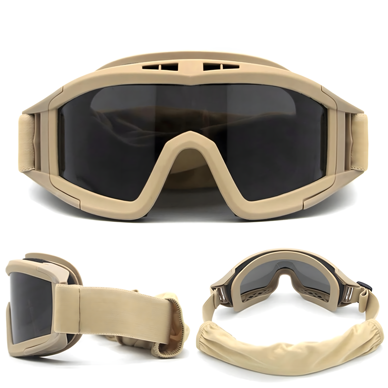 OKULARY TAKTYCZNE GOGLE WOJSKOWE OCHRONNE ASG STRZELECKIE AIRSOFT SPORTOWE (6)