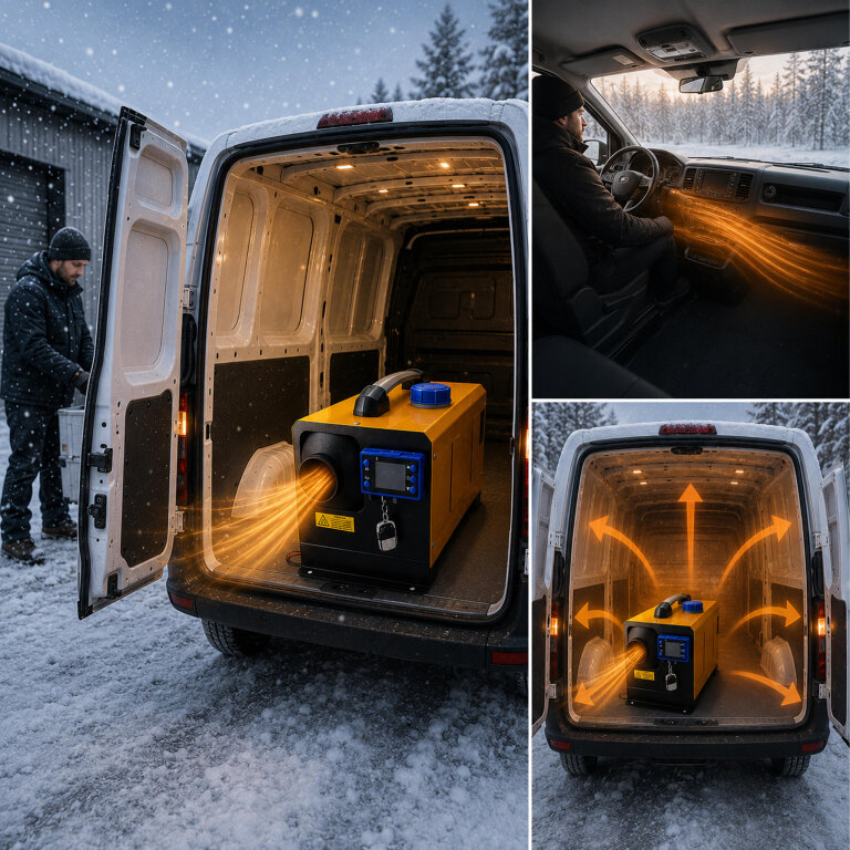 Nagrzewnica Spalinowa Dmuchawa Olejowa Ogrzewanie WEBASTO  8Kw 12/24V bluetooth (12)