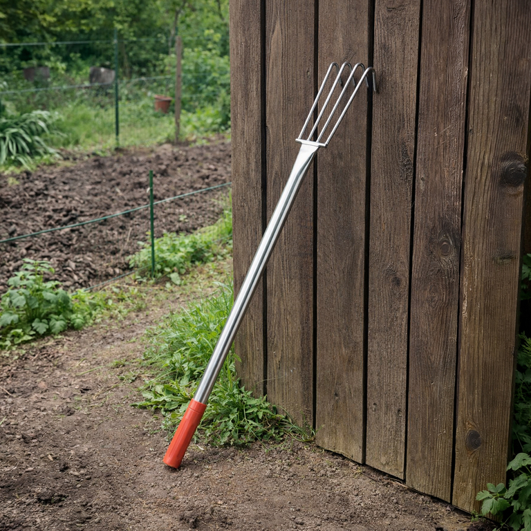 Grabki Ogrodowe Ogrodnicze Metalowe Pazurki do Grabienia Spulchniania 4 Zębne 106 cm (8)