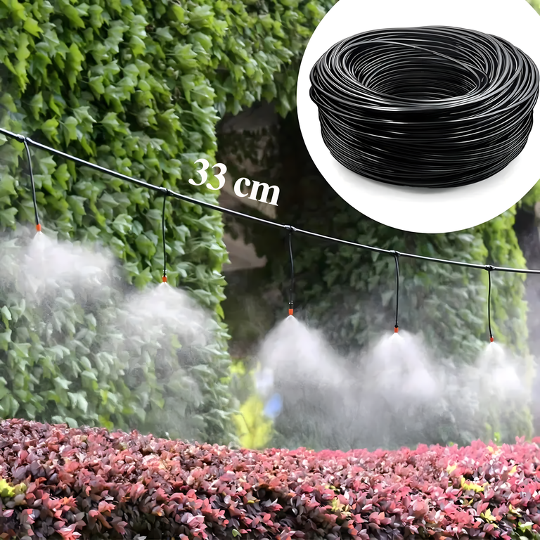 Linia Kroplująca 33cm Fi 16mm Nawodnienie Kropelkowe Wąż Kroplujący 100m (9)