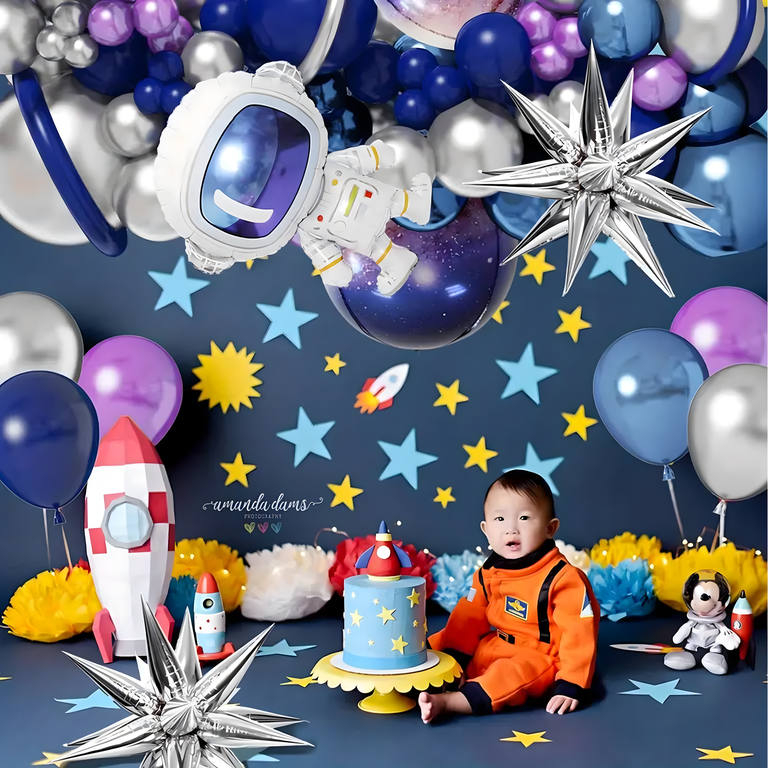 Girlanda Balonowa Zestaw Balonów na Urodziny Astronauta 108 ele (9)