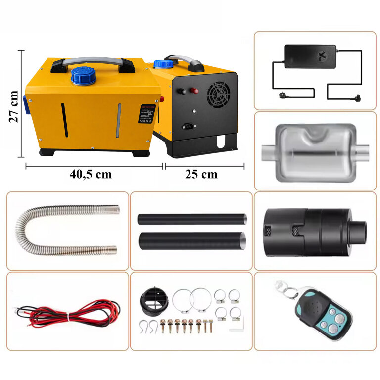 Nagrzewnica Spalinowa Dmuchawa Olejowa Ogrzewanie WEBASTO  8Kw 12/24V bluetooth (9)