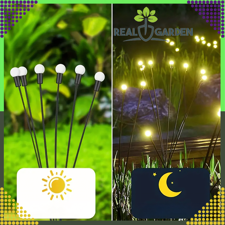 Lampa Solarna 2 Sztuki Wbijana Ogrodowa 6 Led Czujnik Zmierzchu Firefly (7)