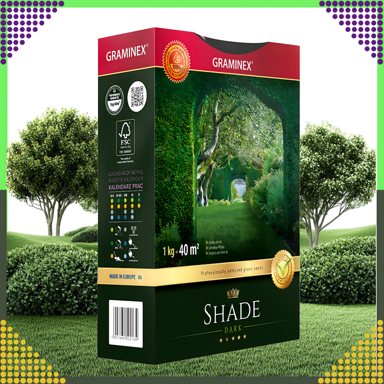 Premium Trawa Nasiona Mieszanka SHADE 1kg 40m Zaciemnione Miejsca do Cienia (3)