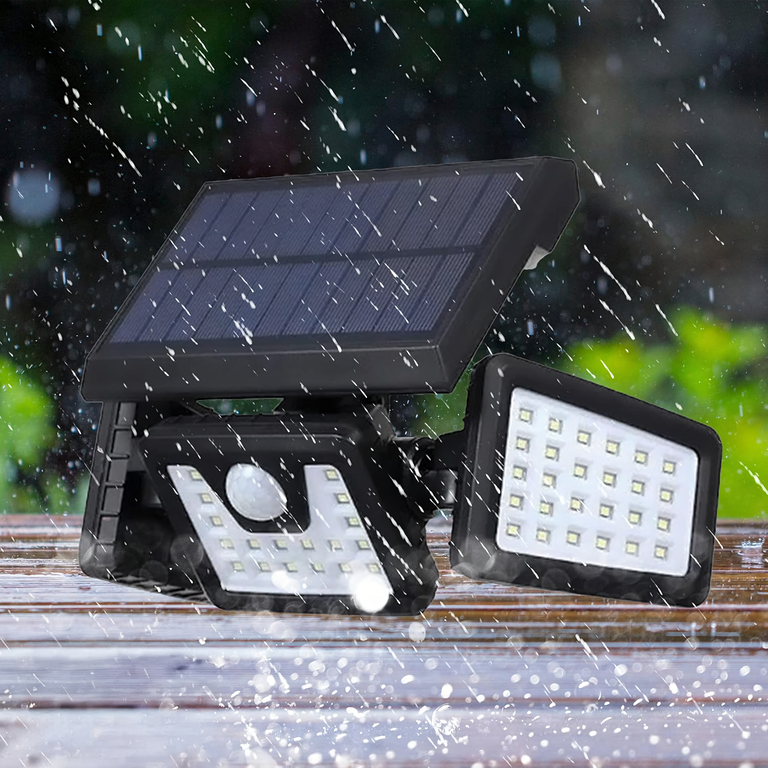 Lampa Solarna 4w1 Zewnętrzna Uliczna Czujnik Ruchu Zmierzchu Mocna 74 Led (16)