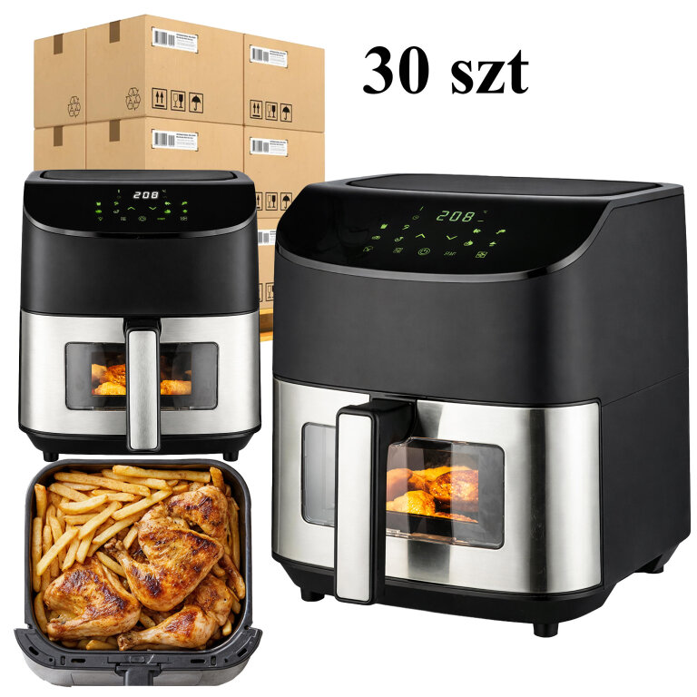 30x Frytkownica Beztłuszczowa Air Fryer 6L Frytownica 1500W 8 Programów Mocna (1)