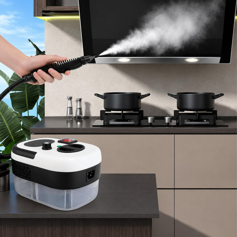 Myjka Parowa Odkurzacz Parowy Parownica 1200W do Czyszczenia Domu Auta Mop (13)