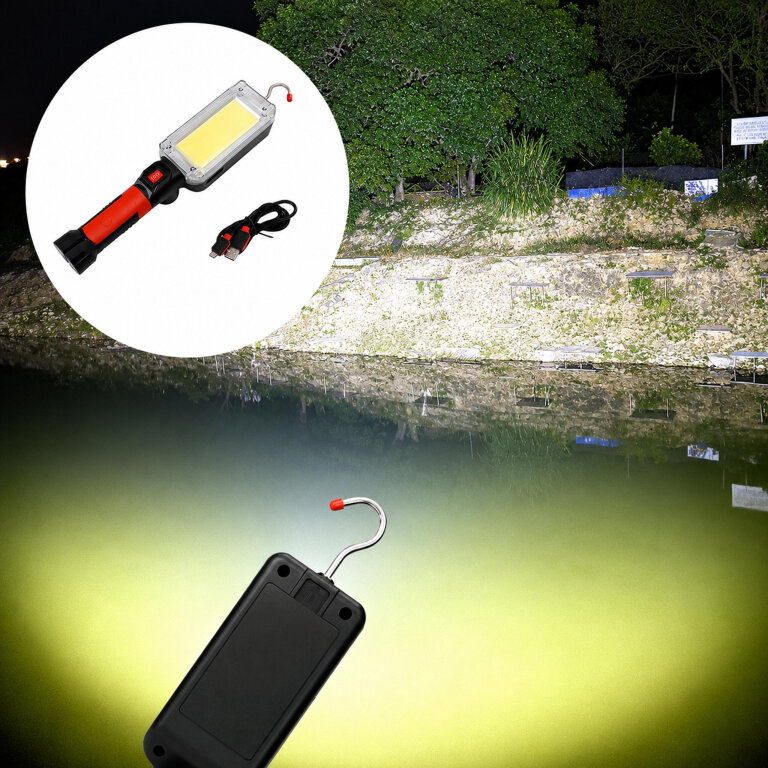 Latarka Lampa Warsztatowa Kanałowa Led z Hakiem Magnesem 700 Lm 20 W Mocna (10)