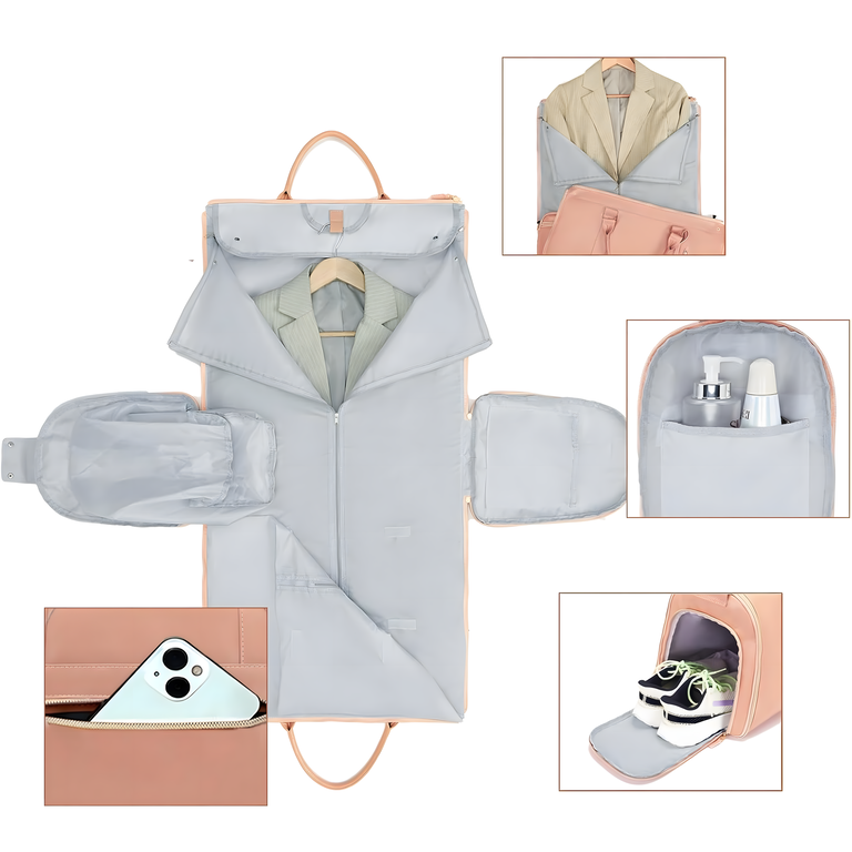 Składana Torba Podróżna Elegancka Biznesowa na Garnitur Sukienke 2w1 55L (5)