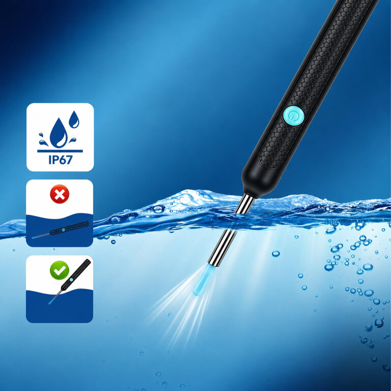 Otoskop Kamera do Czyszczenia Uszu Usuwania Woskowiny Smart HD Endoskop  (9)