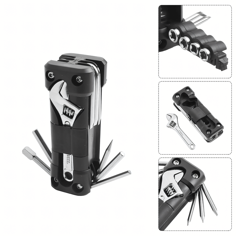 Multitool Rowerowy Klucze do Naprawy Wielofunkcyjny Zestaw Narzędzi 13w1 (9)
