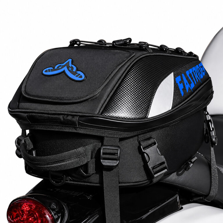 Plecak Motocyklowy Torba na Kask Siedzenie Wodoodporny Pokrowiec Sakwa 45L (7)