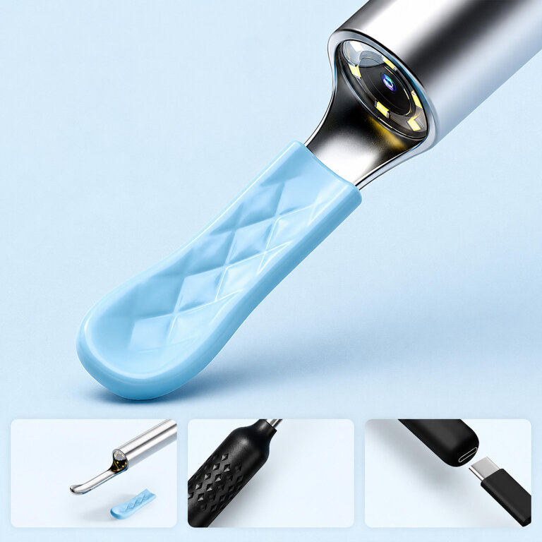 Otoskop Kamera do Czyszczenia Uszu Usuwania Woskowiny Smart HD Endoskop  (7)