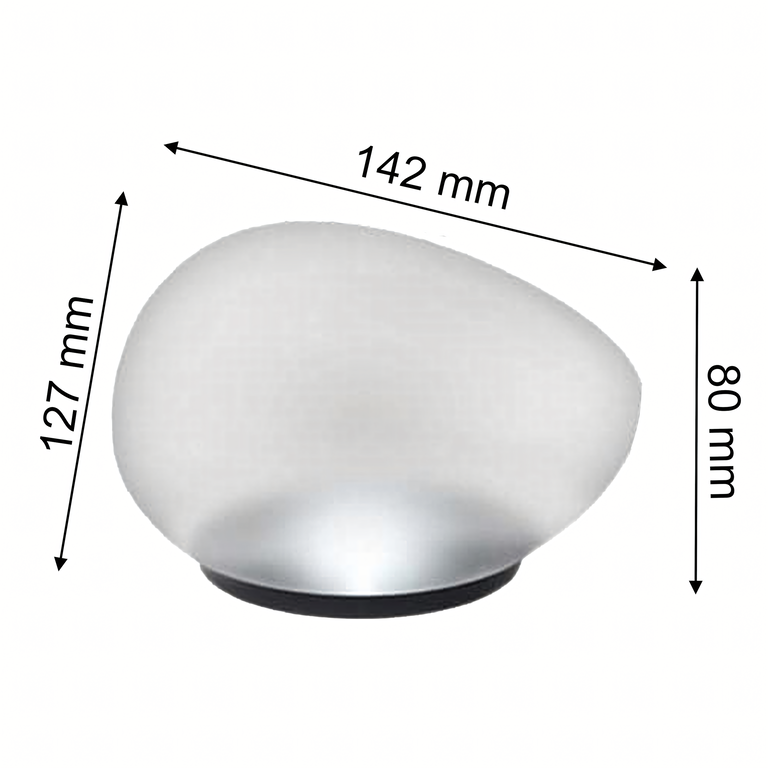 Lampa Solarna LED Kamień Ogrodowa na Taras Zewnętrzna 14cm Elegancka (3)