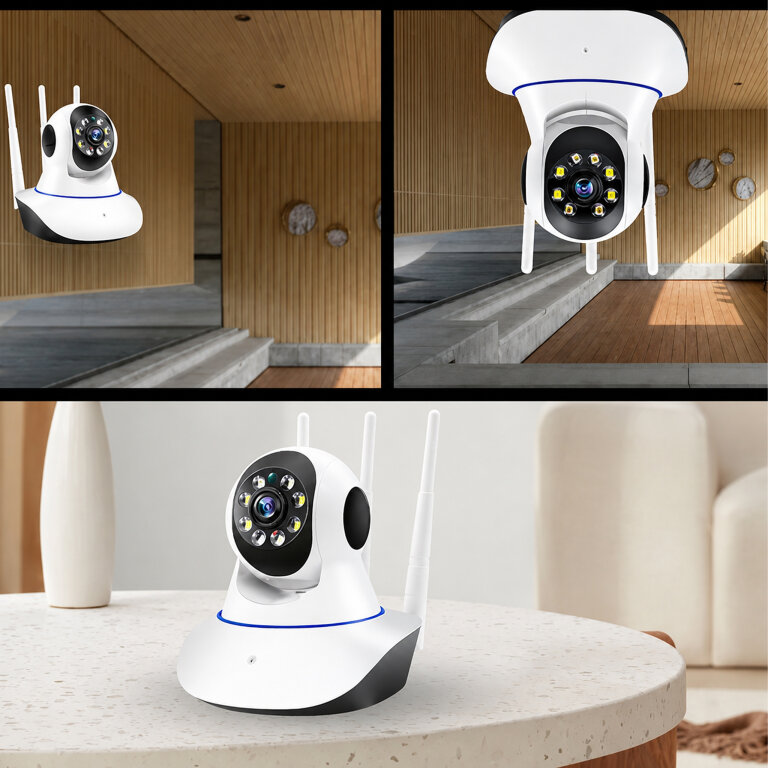 Kamera Bezprzewodowa Obrotowa 360 Niania Elektroniczna WiFi do Monitoringu  (10)