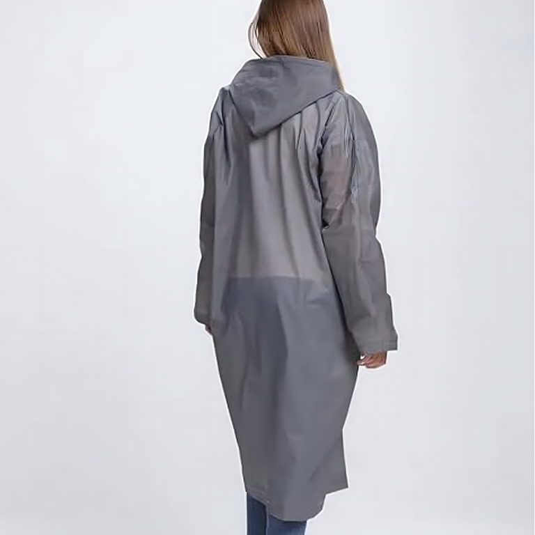 Ponczo Płaszcz Poncho Peleryna Przeciwdeszczowa z Kapturem Ryby Rower Uniwersalne Grube 140g (5)