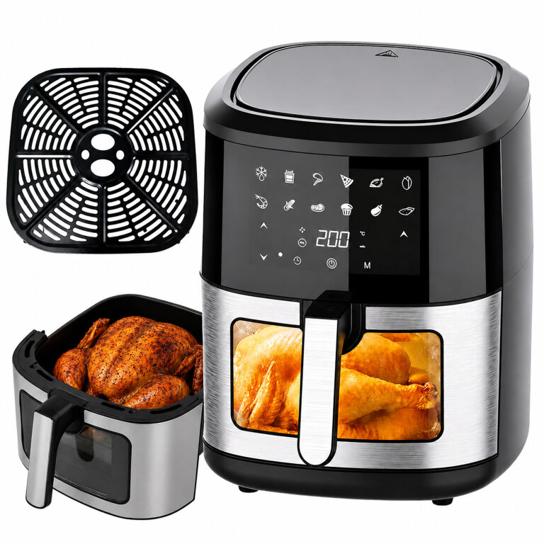 30x Frytkownica Beztłuszczowa Air Fryer 6L Frytownica 1500W 12 Programów Mocna (16)
