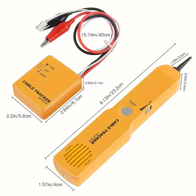 Wykrywacz Lokalizator Kabli Tester Sonda do Szukania Przewodów Rj11 Etui  (6)