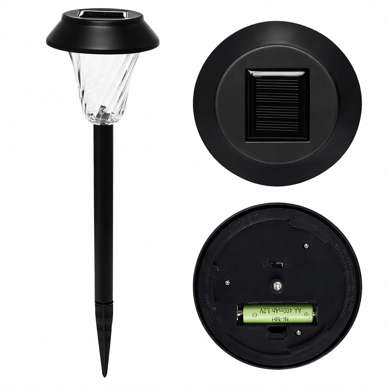 Zestaw Lamp Lampy Ogrodowe Solarne Wbijane Wodoodporne 41cm Zewnętrzne 6szt. (4)