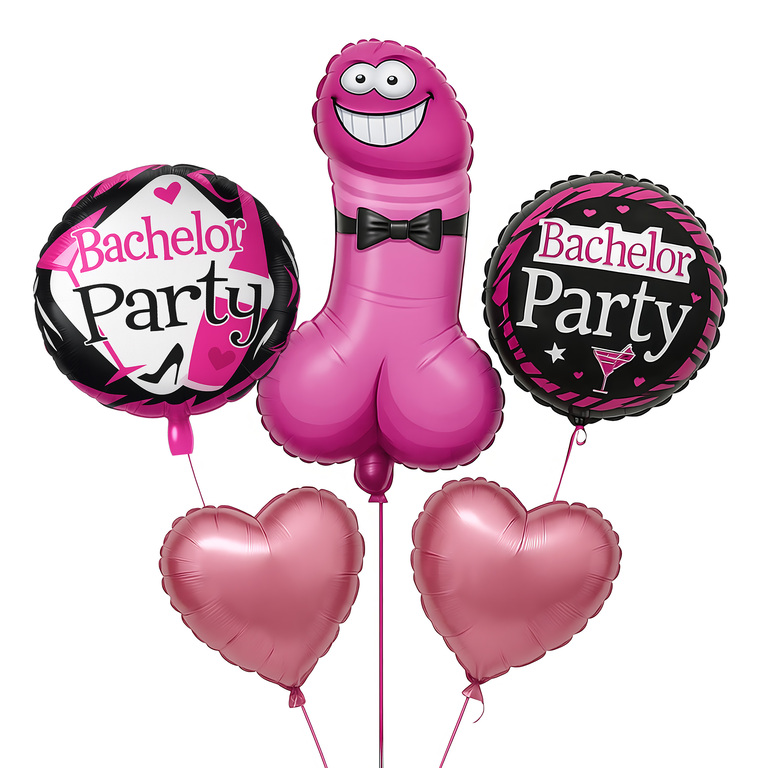 Zestaw Balonów na Wieczór Panieński Zabawne Balony Przyjęcia 6 szt (1)