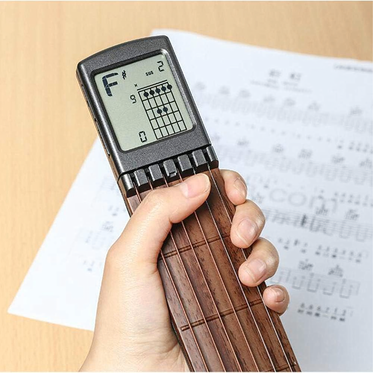 Cyfrowy Trener Trenażer Akordów Gitarowych z Ekranem Przenośna Mini Gitara (15)