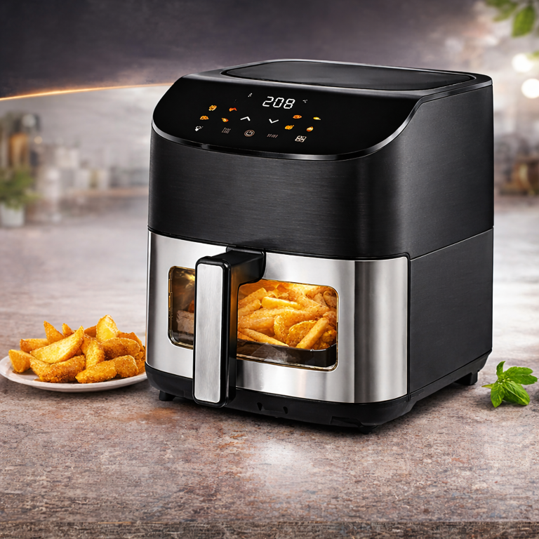 Frytkownica Beztłuszczowa Air Fryer 6L Frytownica 1500W 8 Programów Mocna (12)