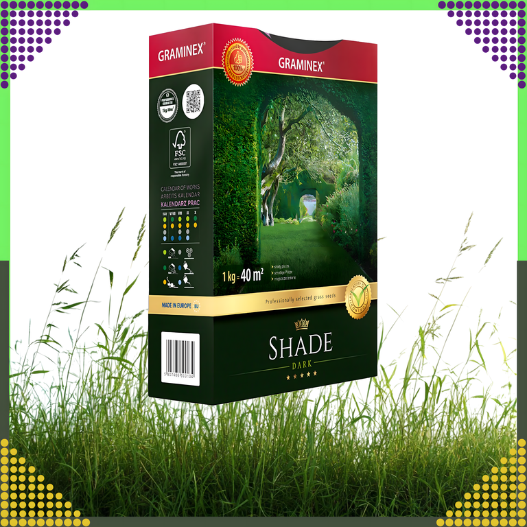 Premium Trawa Nasiona Mieszanka SHADE 1kg 40m Zaciemnione Miejsca do Cienia (4)
