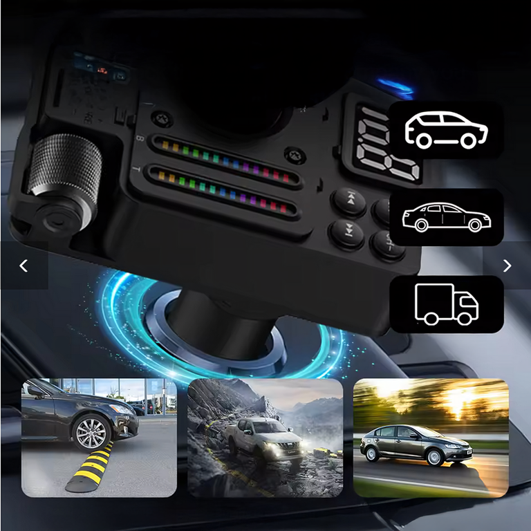 Transmiter Samochodowy Nadajnik Radio Fm Bluetooth 5.3 PD 30W Ładowarka  (15)