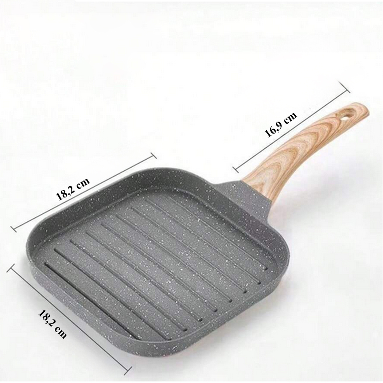 Patelnia Grillowa Turystyczna Biwakowa do Smażenia Grillowania Indukcja Gaz (6)