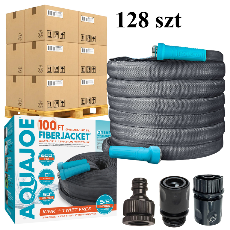 128x Wąż Ogrodowy 30 m Wysokociśnieniowy 5/8'' Mocny Wytrzymały Odporny Złączki (1)