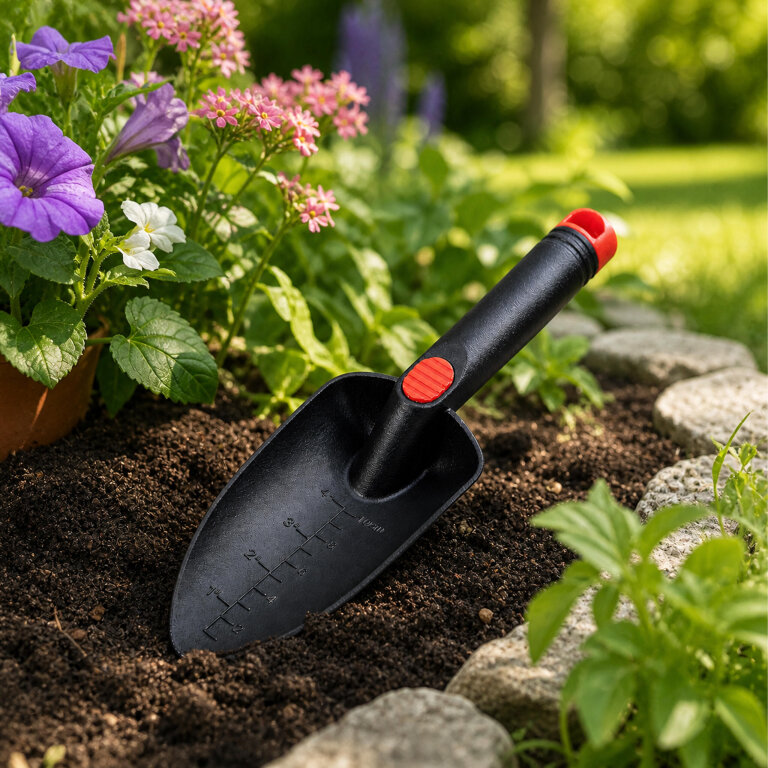 Łopatka Ogrodowa Plastikowa Szeroka do Przesadzania Sadzenia Roślin 27,5cm (13)
