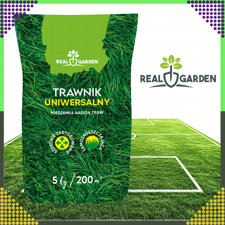100x Trawa Uniwerslana Zagęszczająca Odporna Mieszanka Nasion Traw 5 kg 200 m² (12)