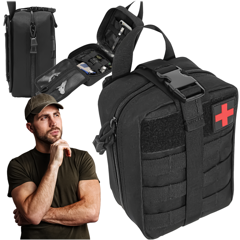 Apteczka Pierwszej Pomocy Wojskowa Turystyczna Survivalowa Wyposażenie (1)