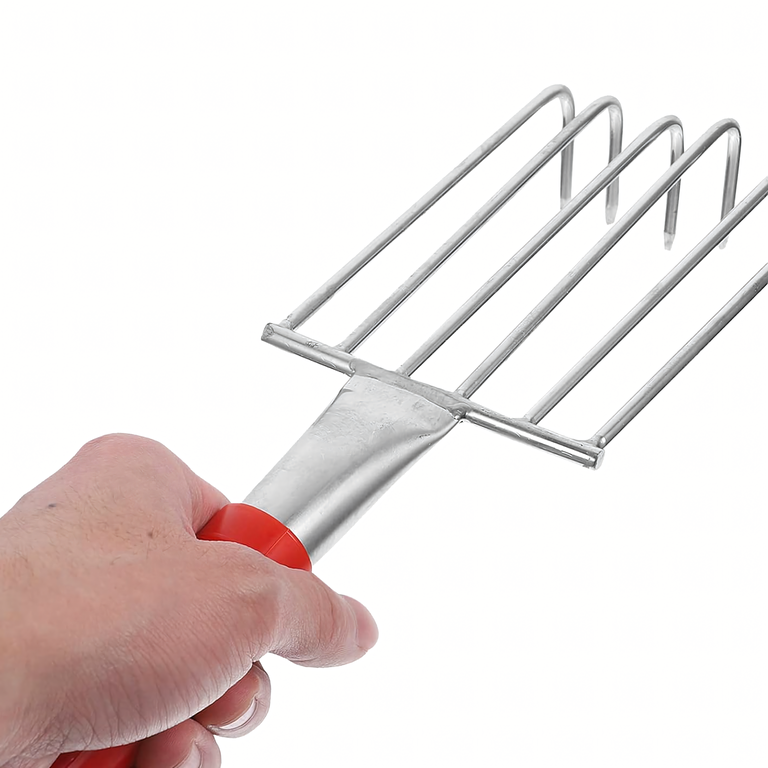 Grabki Ogrodowe Ogrodnicze Metalowe Pazurki do Grabienia Spulchniania 6 Zębne 32 cm (5)