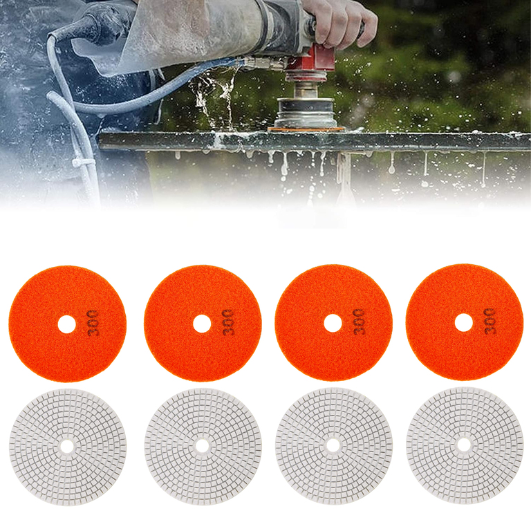 10x Tarcza Diamentowa Polerska 80mm do Szlifowania Gresu Płytek Na Rzep 300 (7)