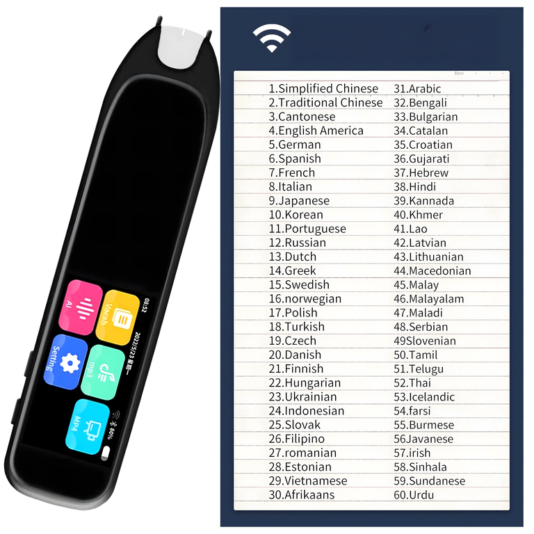 Elektroniczny Tłumacz Języków Pióro Translator Tekstu i Mowy Długopis (14)