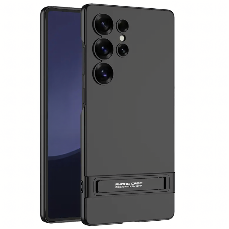 Plecki Etui Ochronne Cienkie z Podstawką do Samsung S24 Ultra Czarne (2)