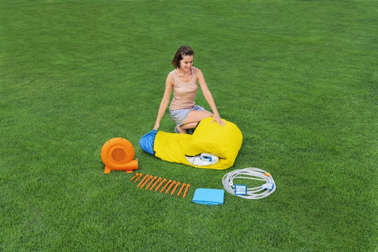Bestway 53478 Plac Zabaw Park Wodny Dmuchany ze Zjeżdzalnią + Dmuchawa (8)