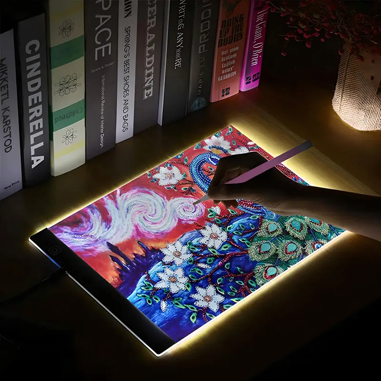 Tablet Graficzny A4 Deska Kreślarska Podkładka Led do Rysowania Kopiowania  (13)