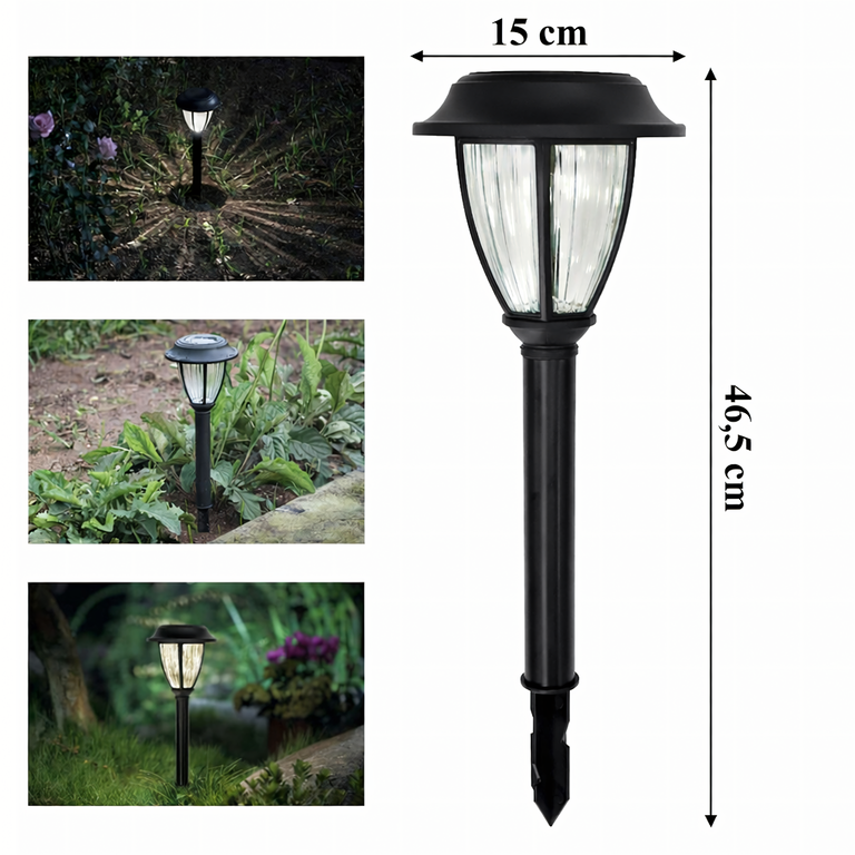 Zestaw Lamp Lampa Solarna LED Latarnia Ogrodowa Słupek Wbijana Latarenka 10szt. (5)