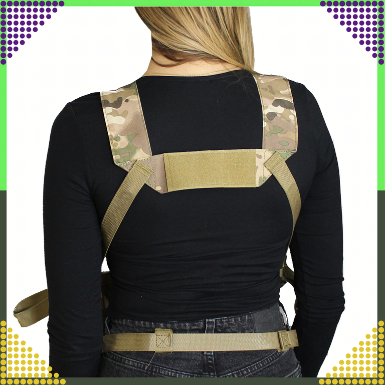 Kamizelka Taktyczna Wosjkowa Ochronna Molle Lekka Airsoft Zasobnik Asg (9)
