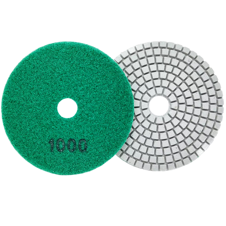 10x Tarcza Diamentowa Polerska 80mm do Szlifowania Gresu Płytek Na Rzep 1000 (3)