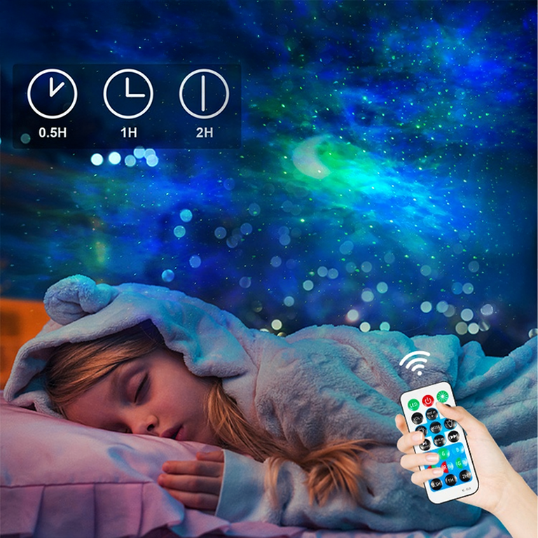 Projektor Gwiazd Rzutnik Nieba Lampka Led Nocna Relaksacyjna + Pilot (14)