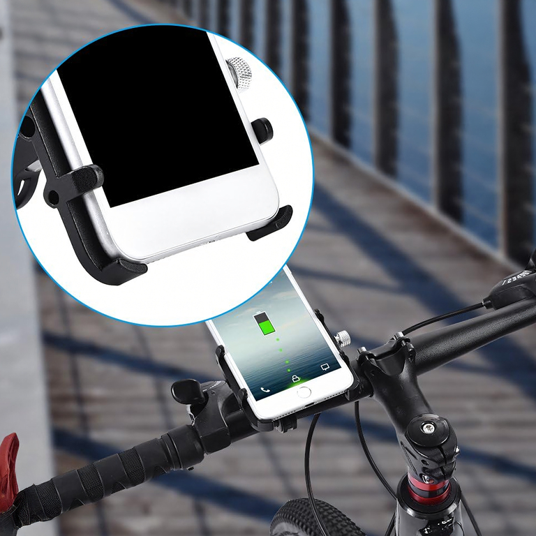 Uchwyt Rowerowy na Kierownicę do Telefonu na Rower Motocykl Mocny Solidny (13)