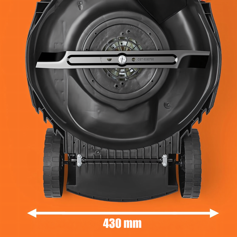 20x Kosiarka Elektryczna Lekka Mocna do Koszenia Trawy Duży Kosz 50L 2400W 43cm (7)