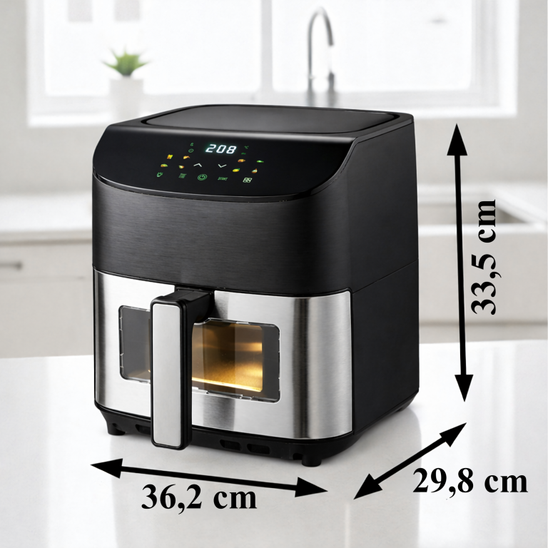 Frytkownica Beztłuszczowa Air Fryer 6L Frytownica 1500W 8 Programów Mocna (6)