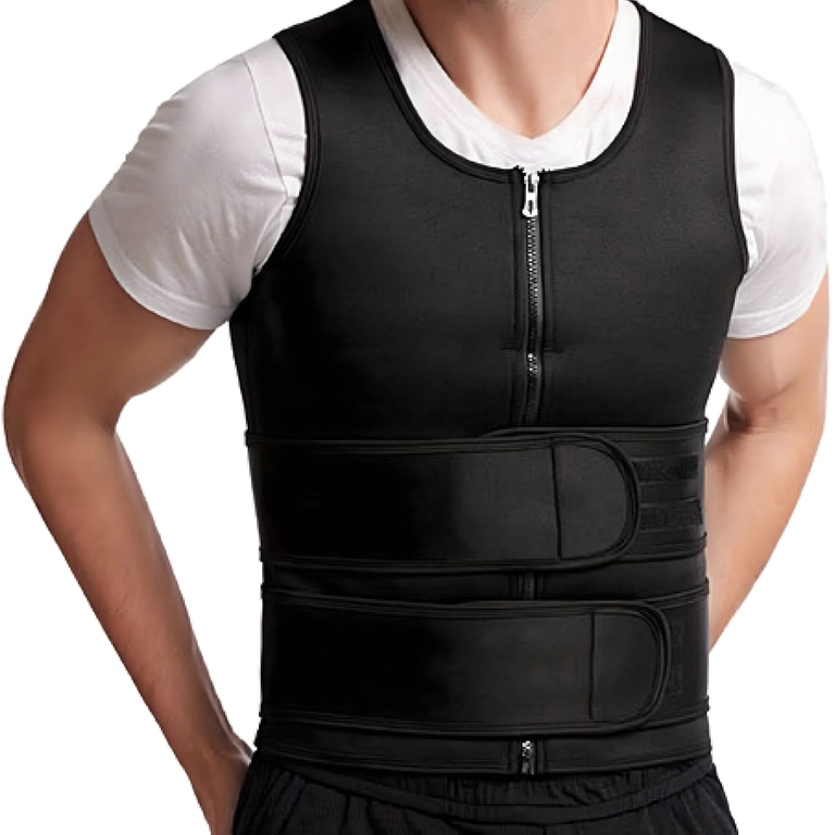 KAMIZELKA NEOPRENOWA FITNESS MĘSKA ODCHUDZAJĄCA SPORTOWA TRENINGOWA SAUNA M (5)